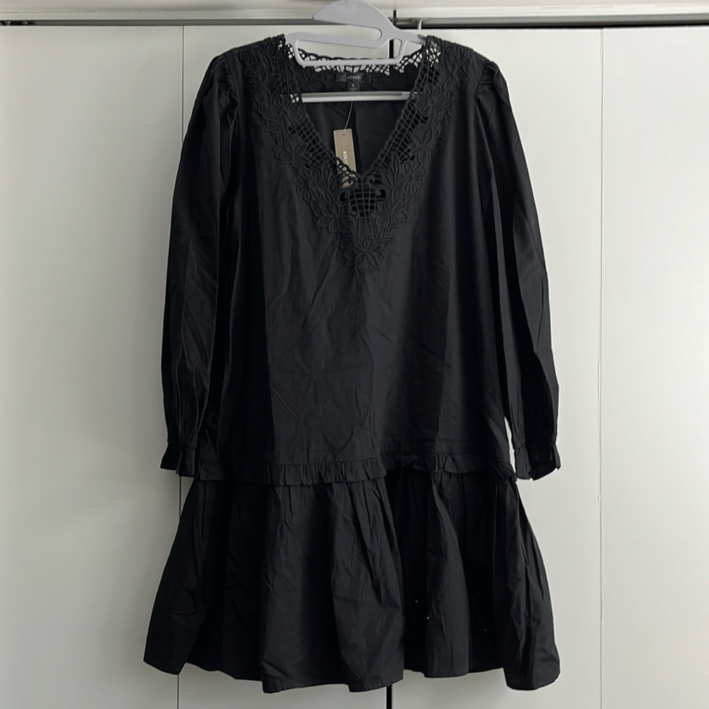 J. Crew Cotton Long Sleeve Dress, Small
